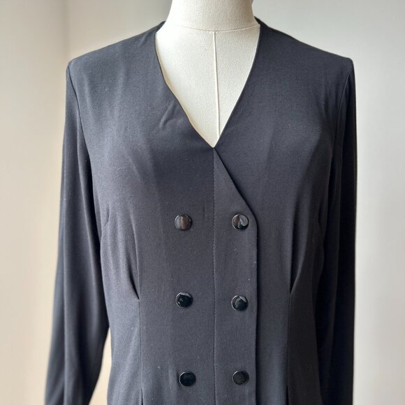 Sandro Black Tribeca Dress Size US 8/Medium - Picture 6 of 8